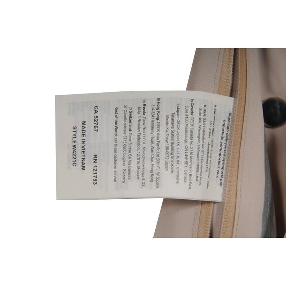 Geox Womens Rainproof Parka US 10 Beige Nylon Windproof Waterproof Ski Jacket - Picture 13 of 16